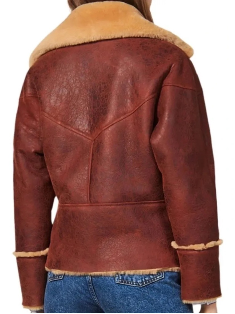 Sandro Shearling Coat - Picture 3 of 9